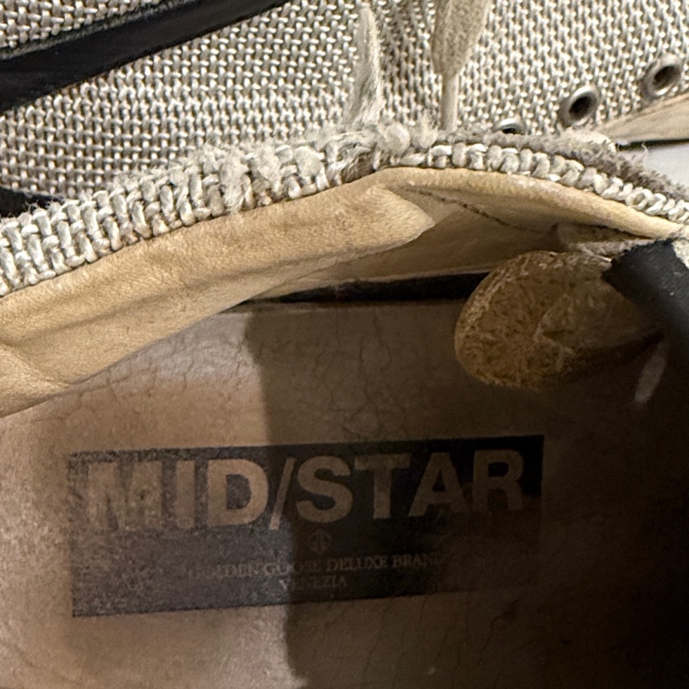 Golden Goose Mid Star Women's Sneakers in Gray and Pink - Picture 6 of 7